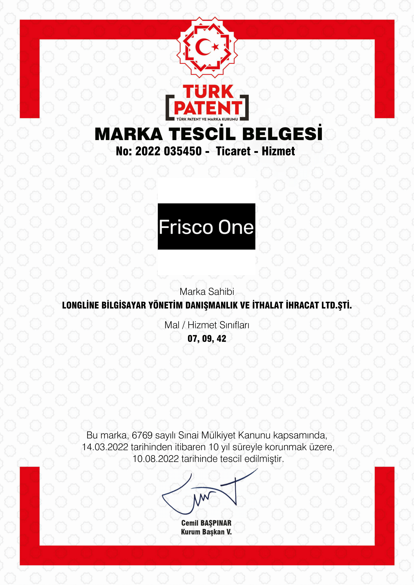 FRİSCO ONE